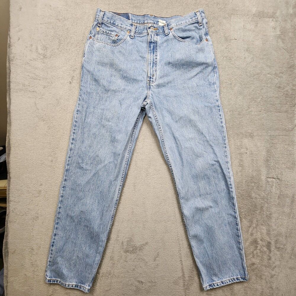 Levis Mens 38x32 550 Jeans Vintage Y2K Relaxed Fit Light Wash Denim Pants - Picture 2 of 12